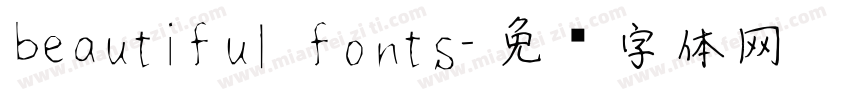 beautiful fonts字体转换